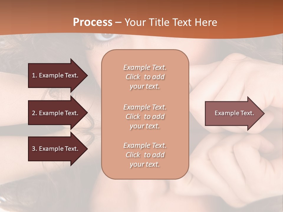 A Woman With Her Hands On Her Face PowerPoint Template