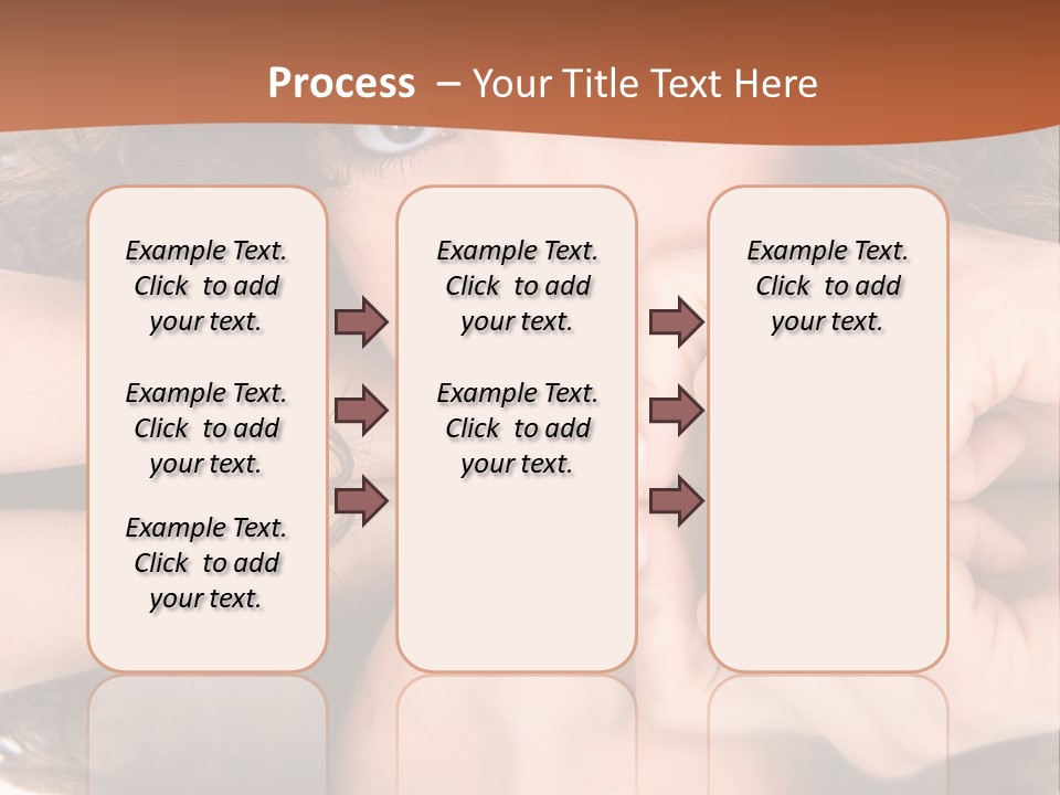 A Woman With Her Hands On Her Face PowerPoint Template