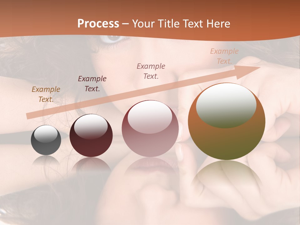 A Woman With Her Hands On Her Face PowerPoint Template