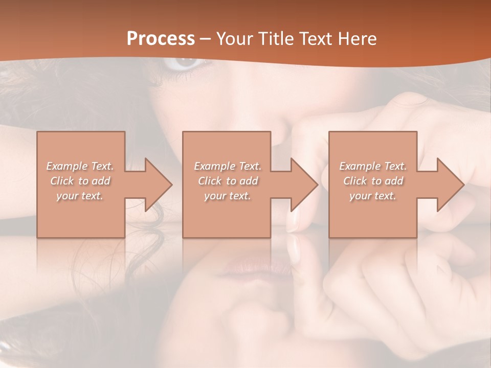 A Woman With Her Hands On Her Face PowerPoint Template