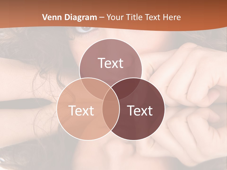 A Woman With Her Hands On Her Face PowerPoint Template