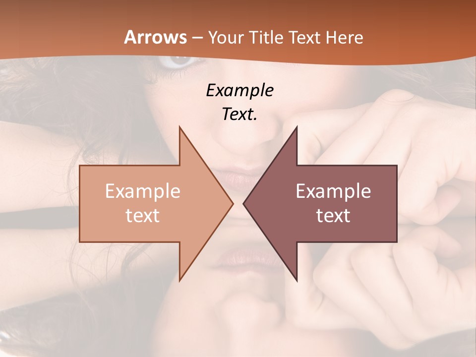 A Woman With Her Hands On Her Face PowerPoint Template