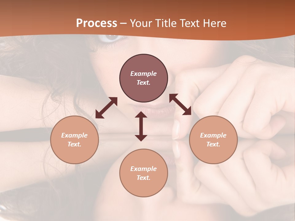 A Woman With Her Hands On Her Face PowerPoint Template