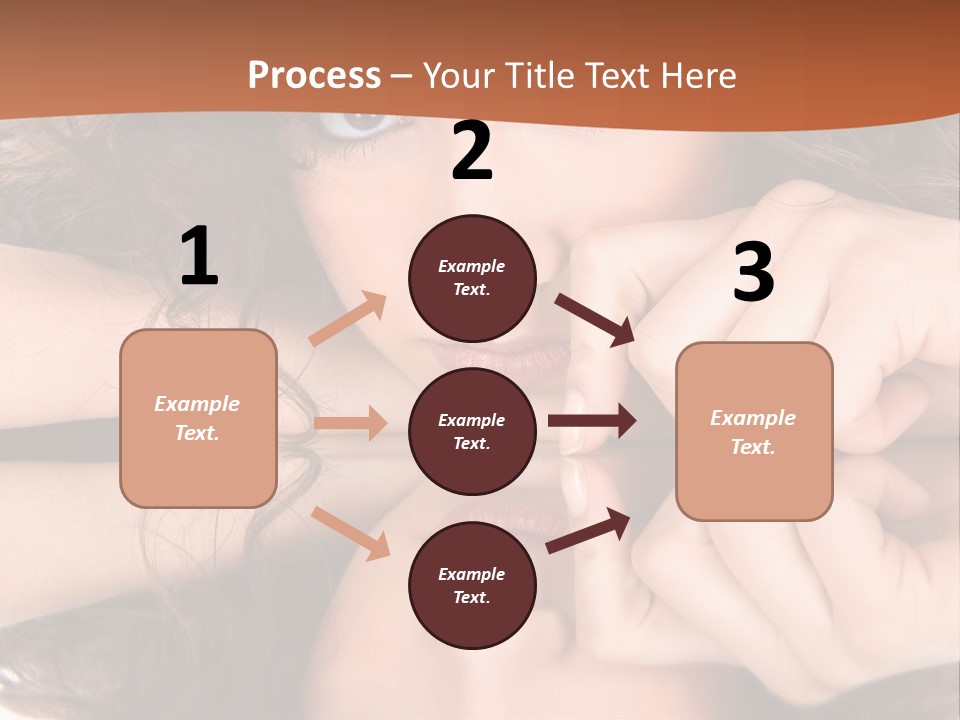 A Woman With Her Hands On Her Face PowerPoint Template