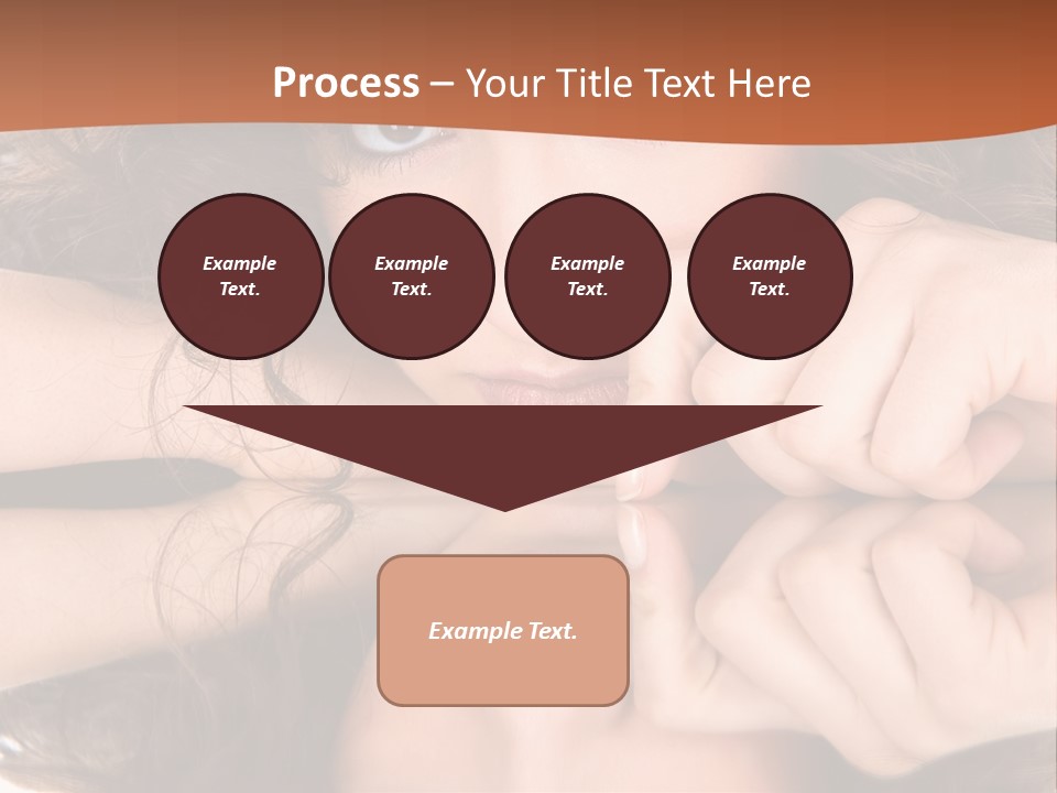 A Woman With Her Hands On Her Face PowerPoint Template