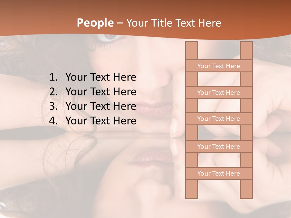 A Woman With Her Hands On Her Face PowerPoint Template