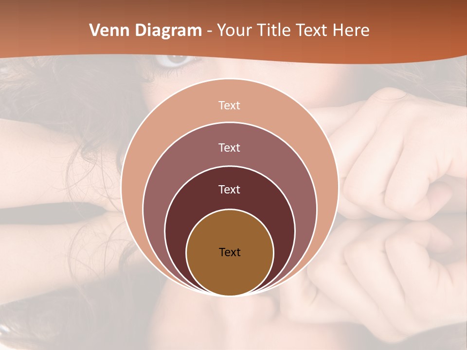 A Woman With Her Hands On Her Face PowerPoint Template