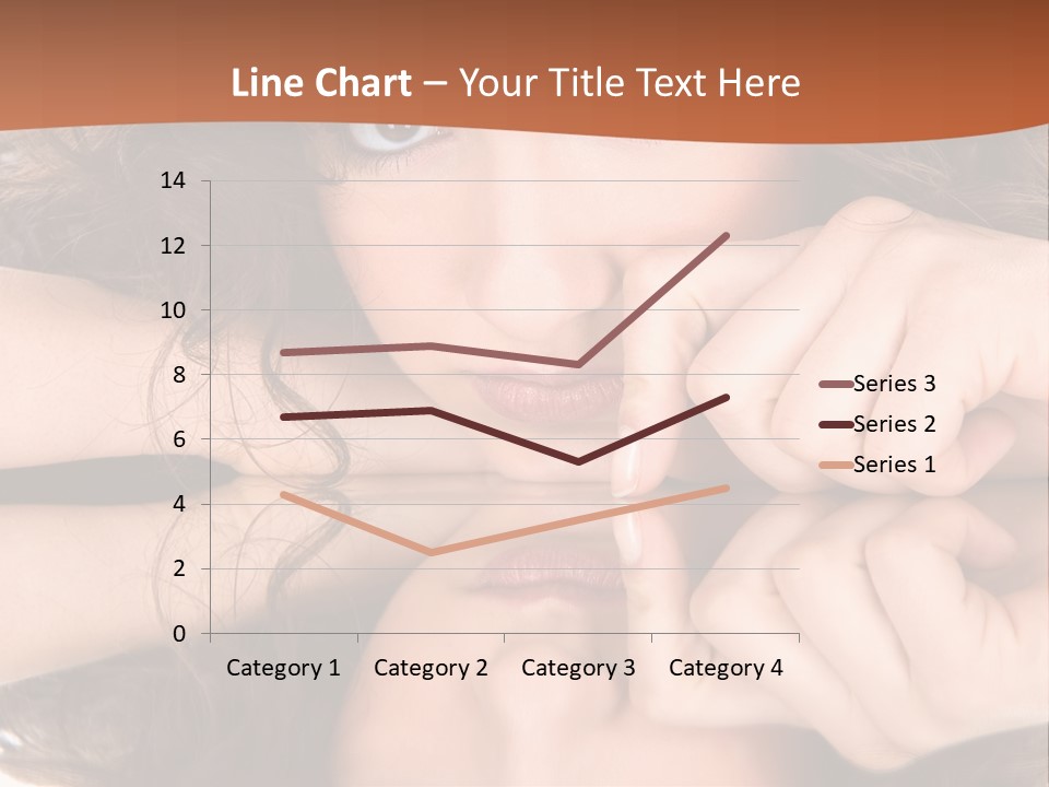 A Woman With Her Hands On Her Face PowerPoint Template