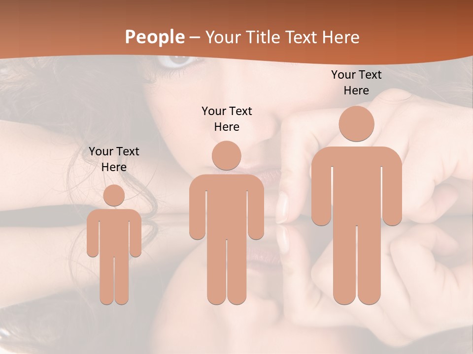 A Woman With Her Hands On Her Face PowerPoint Template