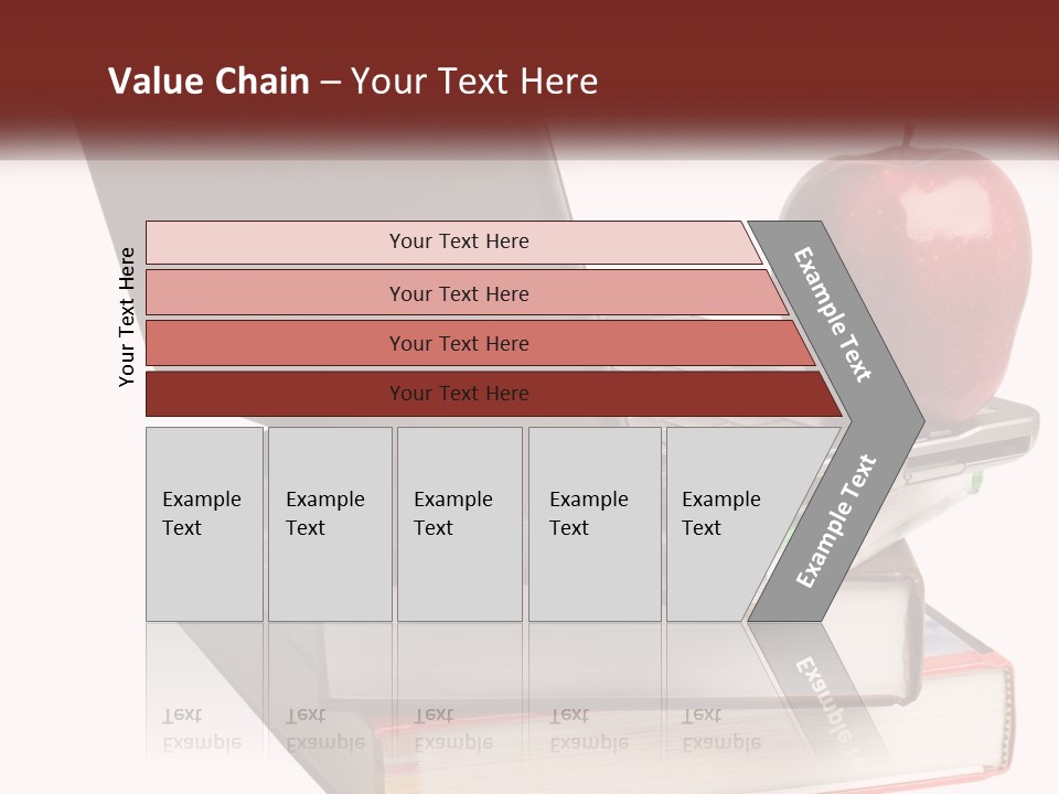 A Laptop Computer Sitting On Top Of A Pile Of Books PowerPoint Template