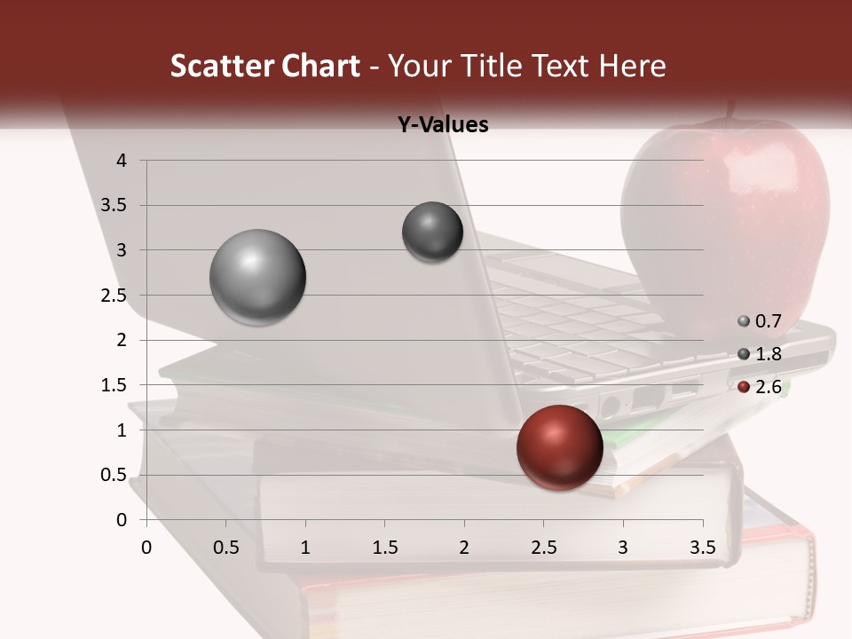 A Laptop Computer Sitting On Top Of A Pile Of Books PowerPoint Template