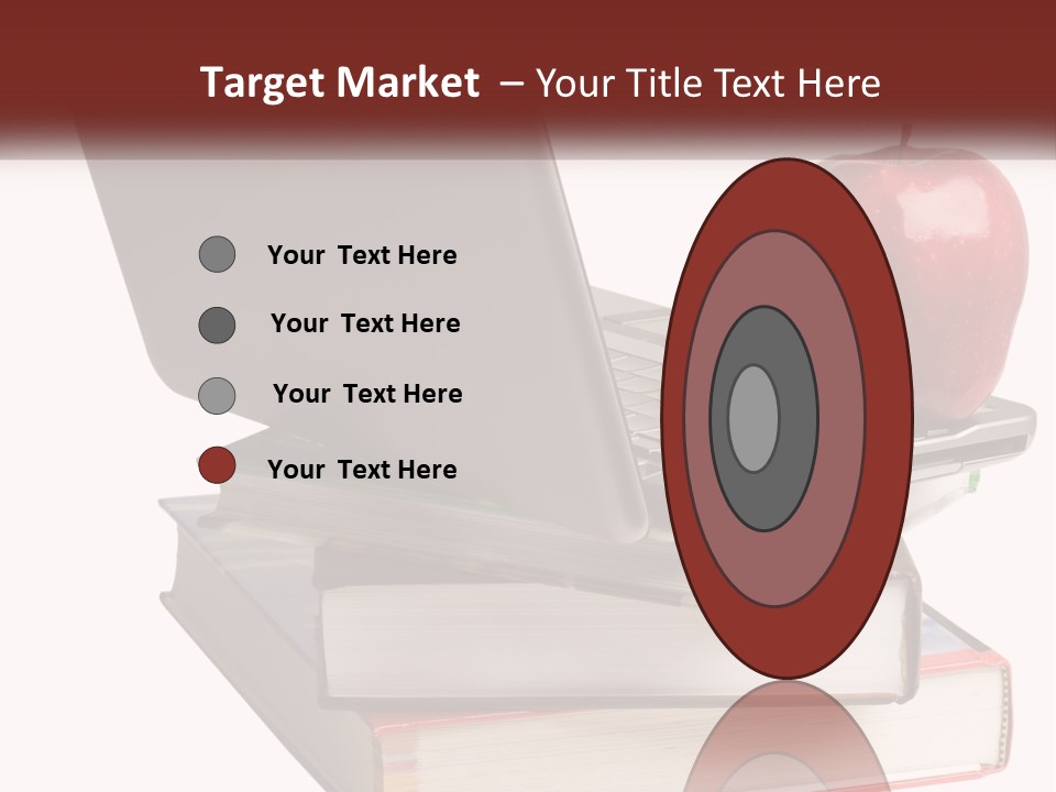 A Laptop Computer Sitting On Top Of A Pile Of Books PowerPoint Template