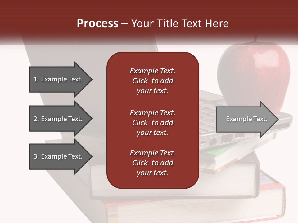 A Laptop Computer Sitting On Top Of A Pile Of Books PowerPoint Template