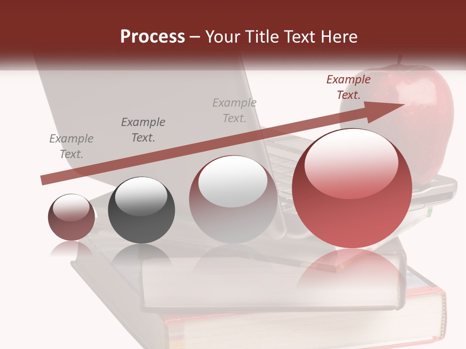 A Laptop Computer Sitting On Top Of A Pile Of Books PowerPoint Template