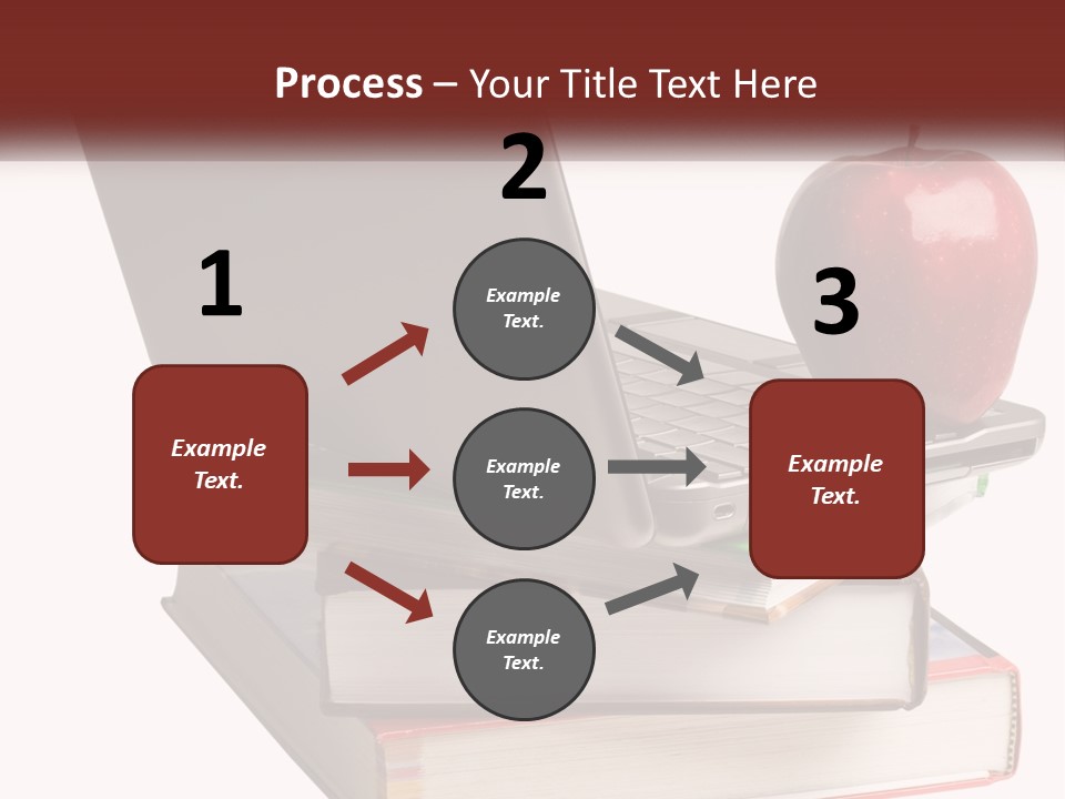 A Laptop Computer Sitting On Top Of A Pile Of Books PowerPoint Template