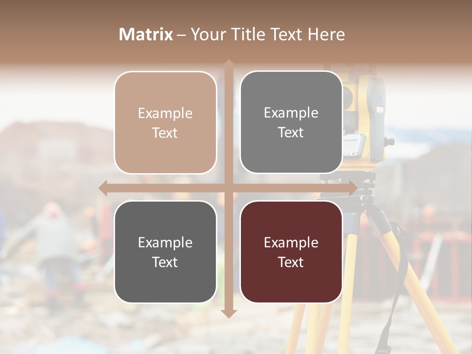 A Yellow Tripod With A Camera On Top Of It PowerPoint Template