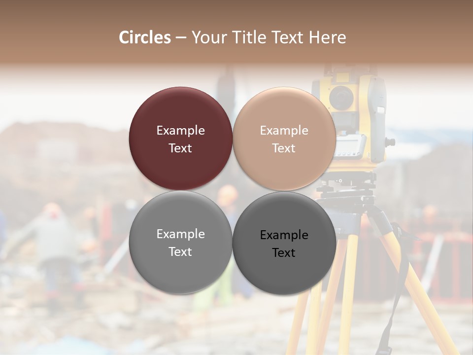 A Yellow Tripod With A Camera On Top Of It PowerPoint Template