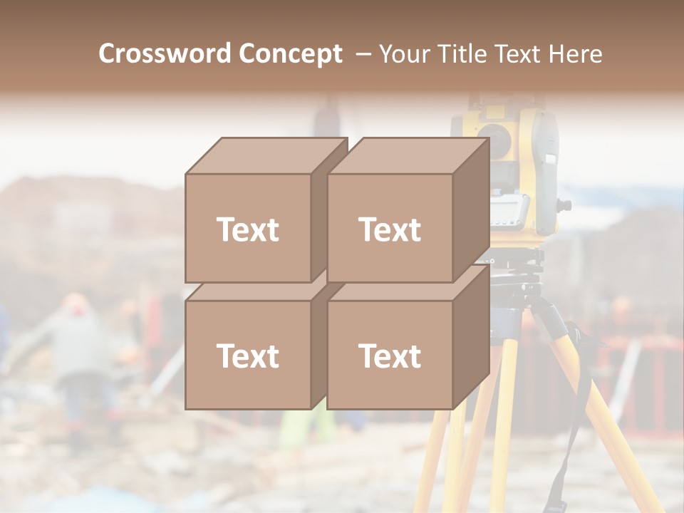 A Yellow Tripod With A Camera On Top Of It PowerPoint Template