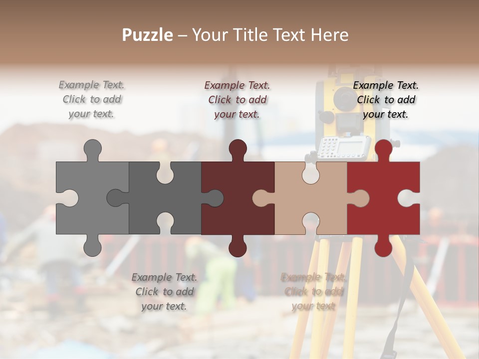 A Yellow Tripod With A Camera On Top Of It PowerPoint Template