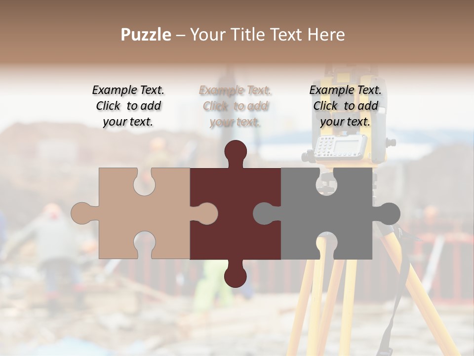 A Yellow Tripod With A Camera On Top Of It PowerPoint Template