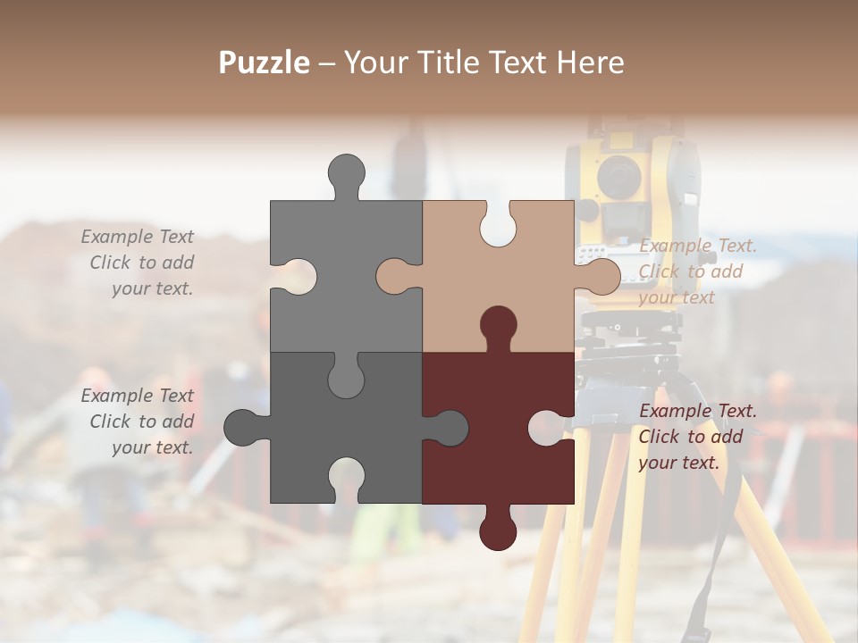 A Yellow Tripod With A Camera On Top Of It PowerPoint Template