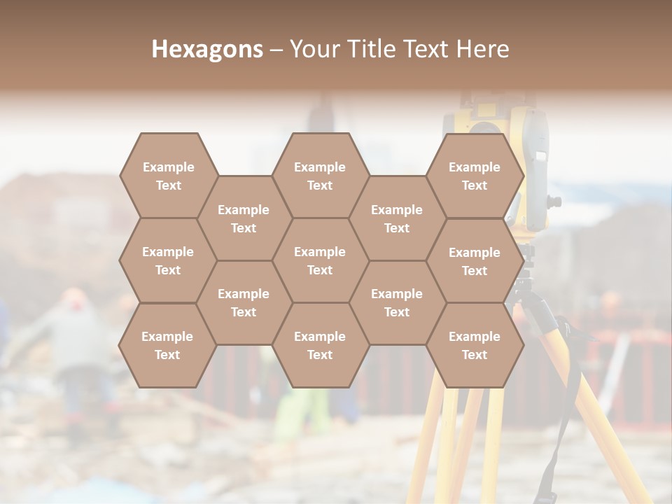 A Yellow Tripod With A Camera On Top Of It PowerPoint Template