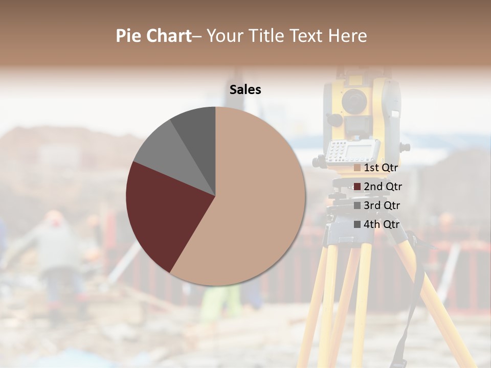 A Yellow Tripod With A Camera On Top Of It PowerPoint Template