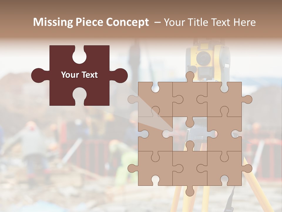 A Yellow Tripod With A Camera On Top Of It PowerPoint Template