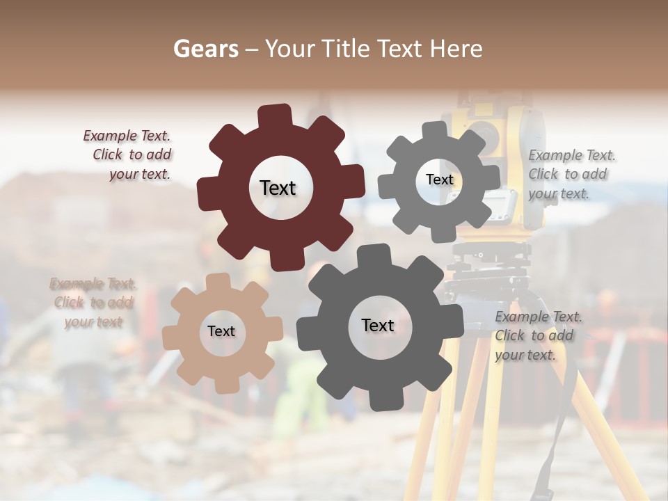 A Yellow Tripod With A Camera On Top Of It PowerPoint Template