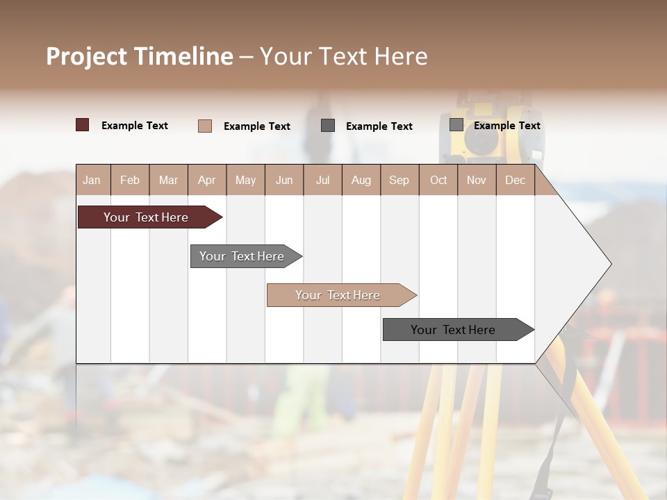 A Yellow Tripod With A Camera On Top Of It PowerPoint Template