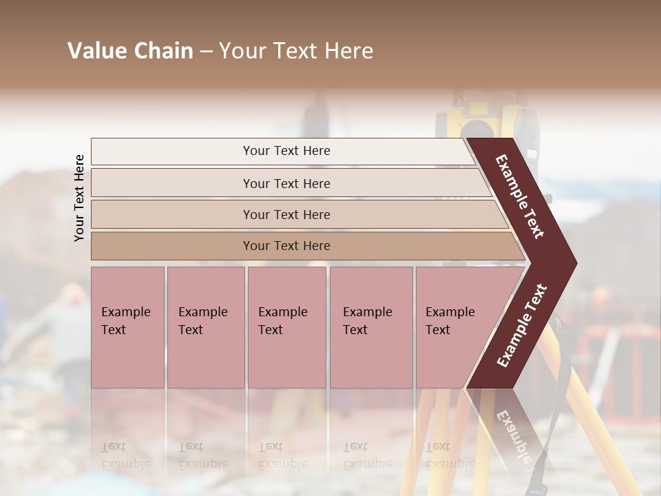 A Yellow Tripod With A Camera On Top Of It PowerPoint Template