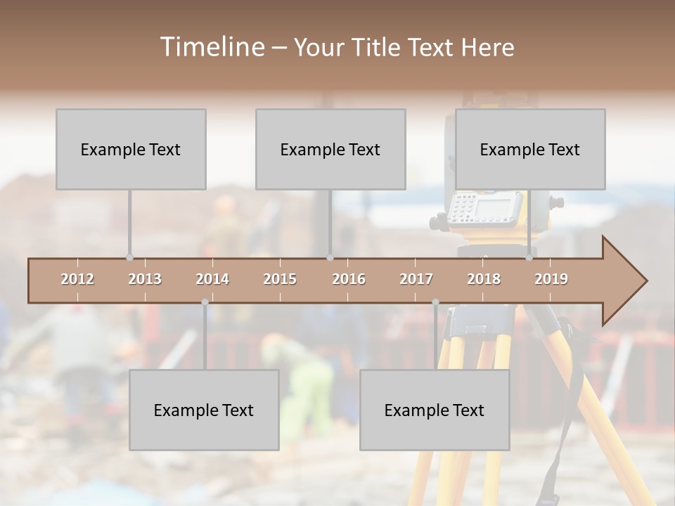 A Yellow Tripod With A Camera On Top Of It PowerPoint Template