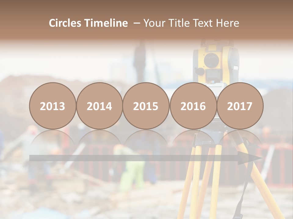 A Yellow Tripod With A Camera On Top Of It PowerPoint Template