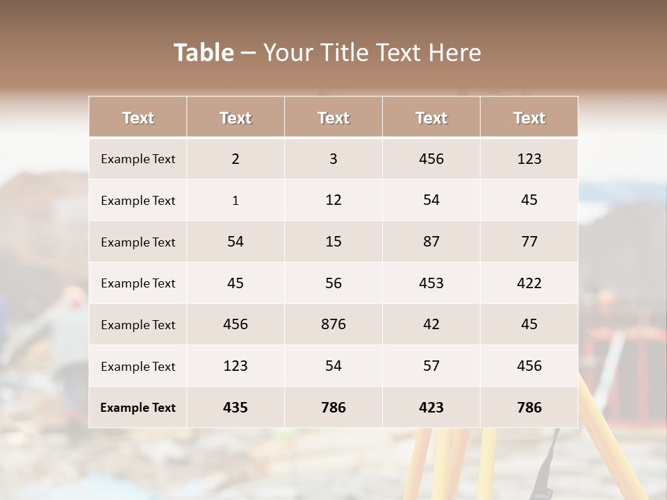 A Yellow Tripod With A Camera On Top Of It PowerPoint Template
