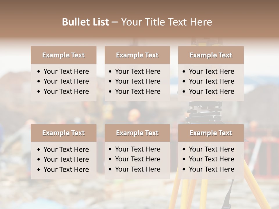 A Yellow Tripod With A Camera On Top Of It PowerPoint Template