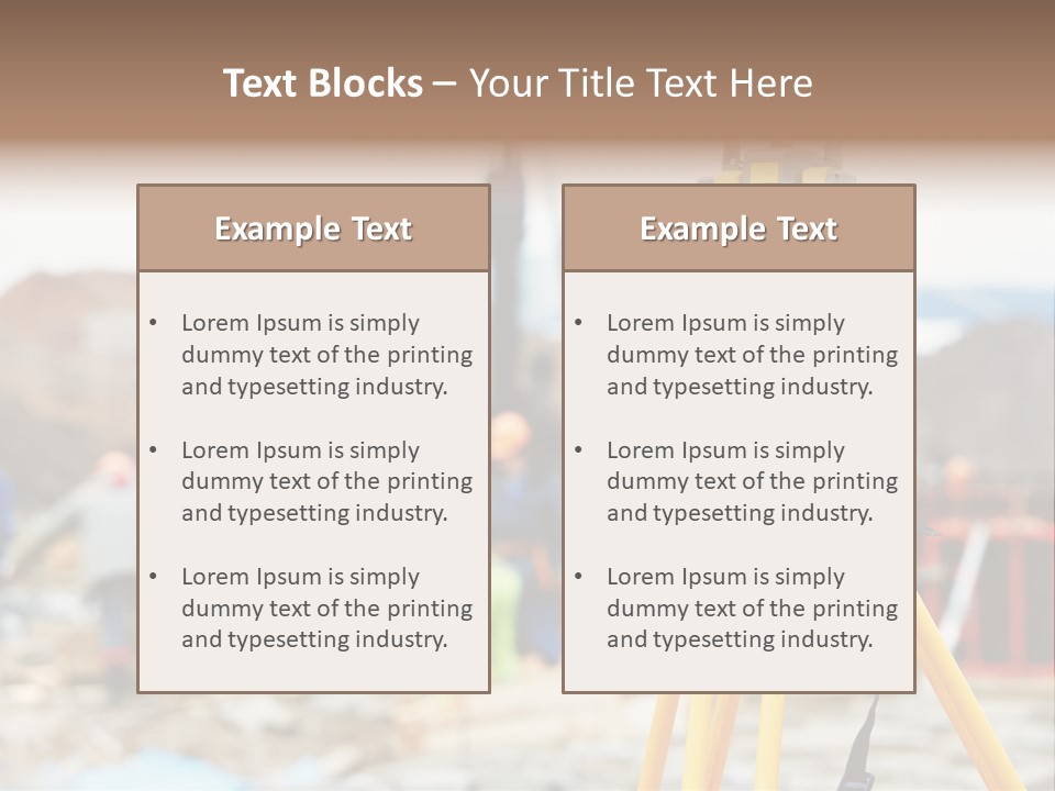 A Yellow Tripod With A Camera On Top Of It PowerPoint Template