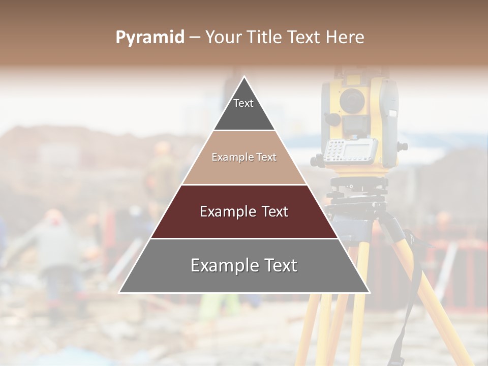 A Yellow Tripod With A Camera On Top Of It PowerPoint Template