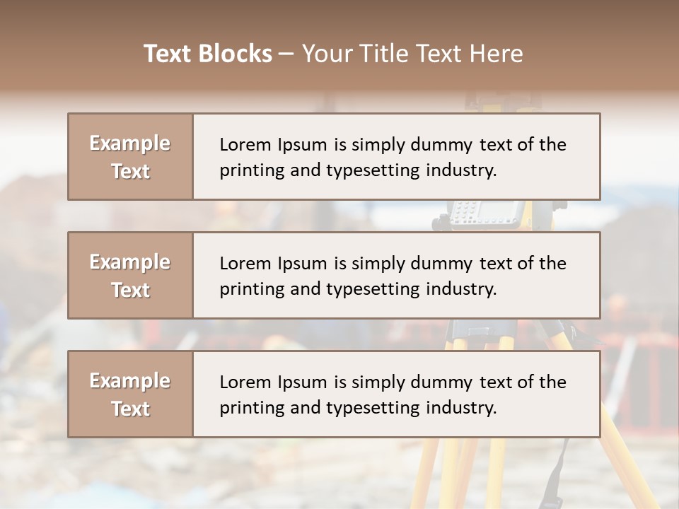 A Yellow Tripod With A Camera On Top Of It PowerPoint Template