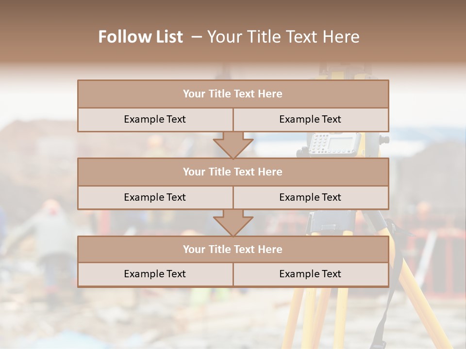 A Yellow Tripod With A Camera On Top Of It PowerPoint Template