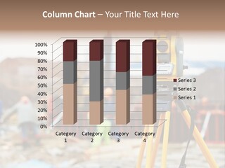 A Yellow Tripod With A Camera On Top Of It PowerPoint Template