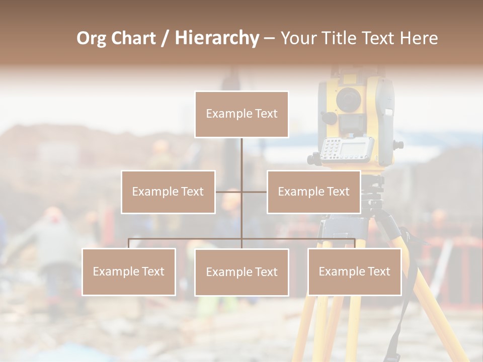 A Yellow Tripod With A Camera On Top Of It PowerPoint Template