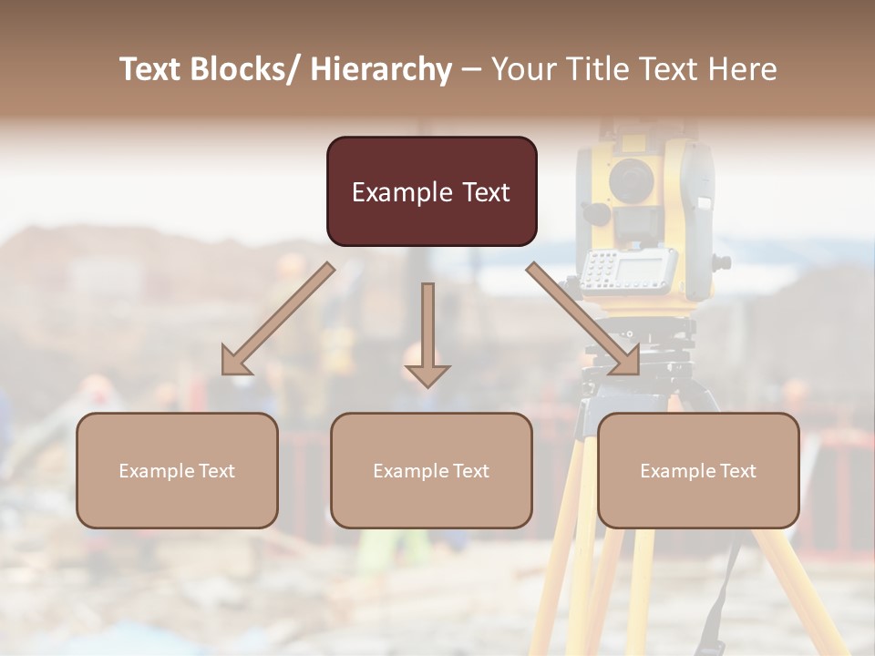 A Yellow Tripod With A Camera On Top Of It PowerPoint Template