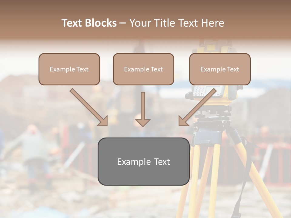 A Yellow Tripod With A Camera On Top Of It PowerPoint Template