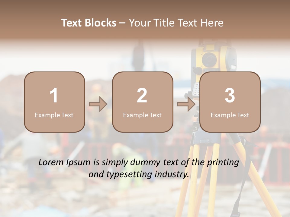 A Yellow Tripod With A Camera On Top Of It PowerPoint Template