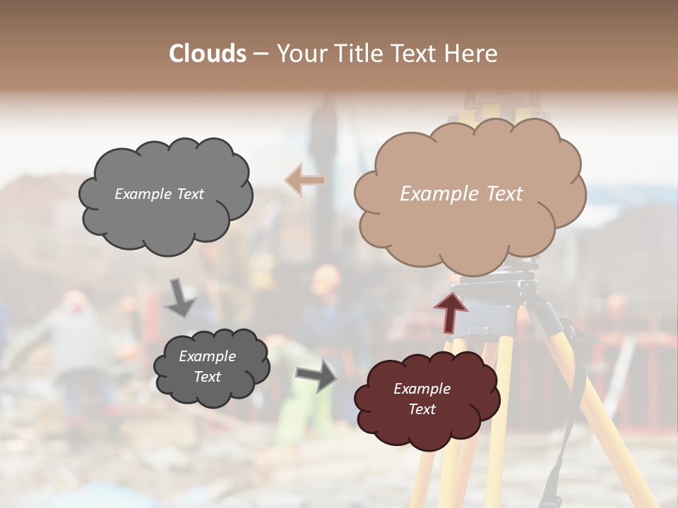 A Yellow Tripod With A Camera On Top Of It PowerPoint Template