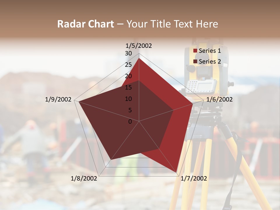 A Yellow Tripod With A Camera On Top Of It PowerPoint Template