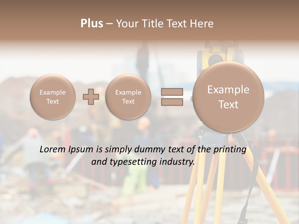 A Yellow Tripod With A Camera On Top Of It PowerPoint Template