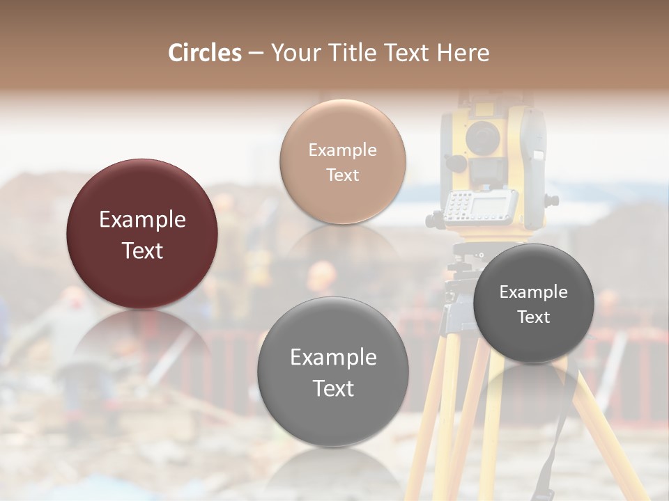 A Yellow Tripod With A Camera On Top Of It PowerPoint Template