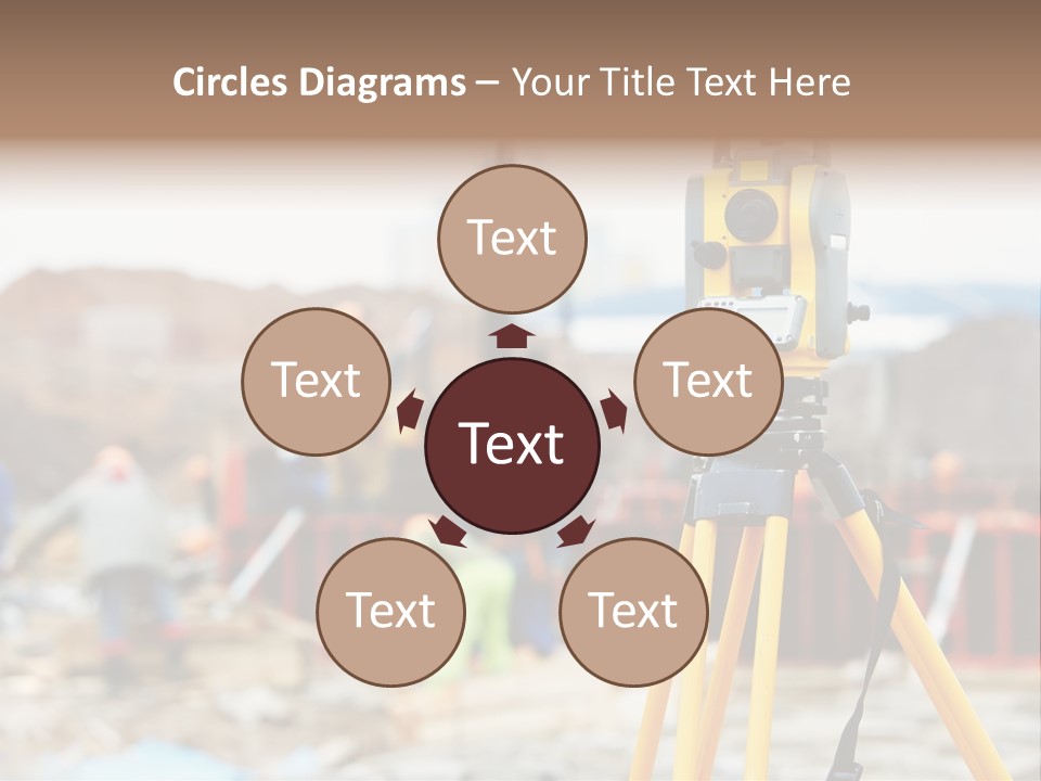 A Yellow Tripod With A Camera On Top Of It PowerPoint Template