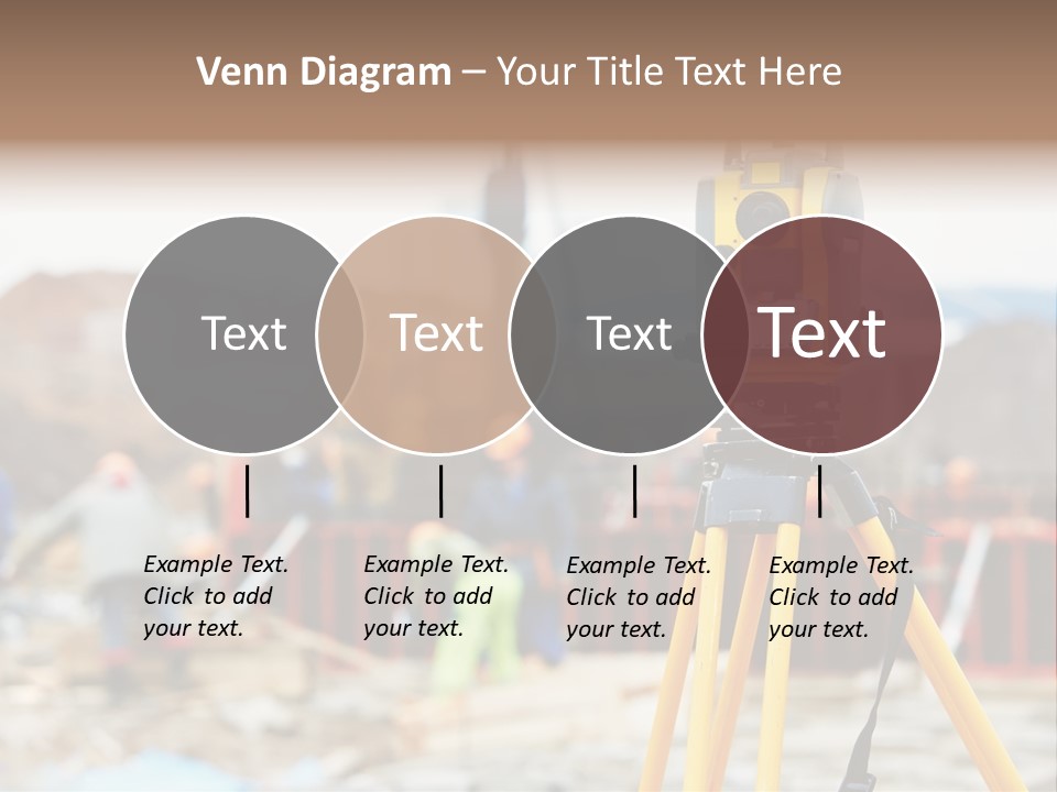 A Yellow Tripod With A Camera On Top Of It PowerPoint Template